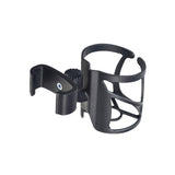 Cup Holder for the Drive Medical Nitro Rollator, featuring a black plastic design with circular openings and a secure screw mechanism for attachment.