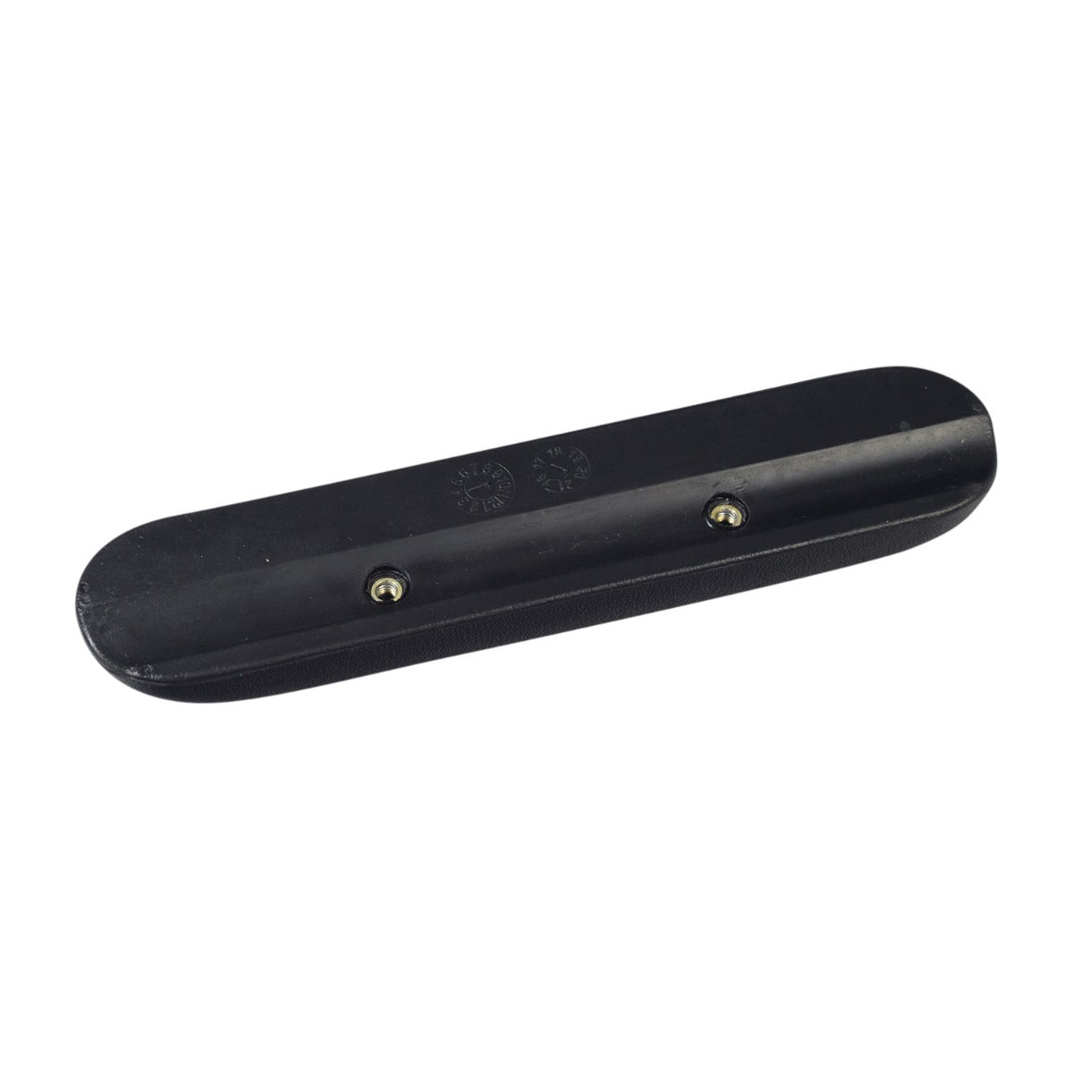 Armrest Pad with Mounting Screws for Drive Medical ZooMe Flex & ZooMe Auto-Flex Scooters, showing a black rectangular pad with two screws included for secure attachment.