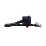 4 Function Handlebar Switch Assembly for 50cc - 250cc ATVs, featuring a compact black electrical device with visible wires and a close-up of a plug, suitable for multiple ATV models.