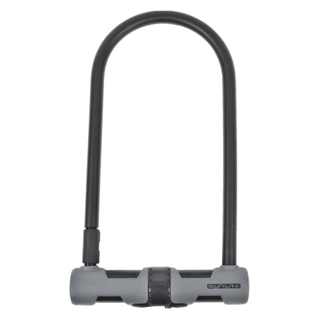 Defender D2 U-Lock, a robust bicycle lock, shown in a close-up view highlighting its sturdy build, ideal for securing bikes or scooters.