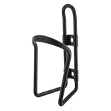 Delta Alloy Bottle Cage is a sleek and sturdy black water bottle holder, designed with a traditional tube-mounted style, perfect for keeping your hydration easily accessible during bike rides.