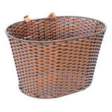 Deluxe Rattan Basket with handles, ideal for bikes and scooters from Sunlite, featured on a white background.