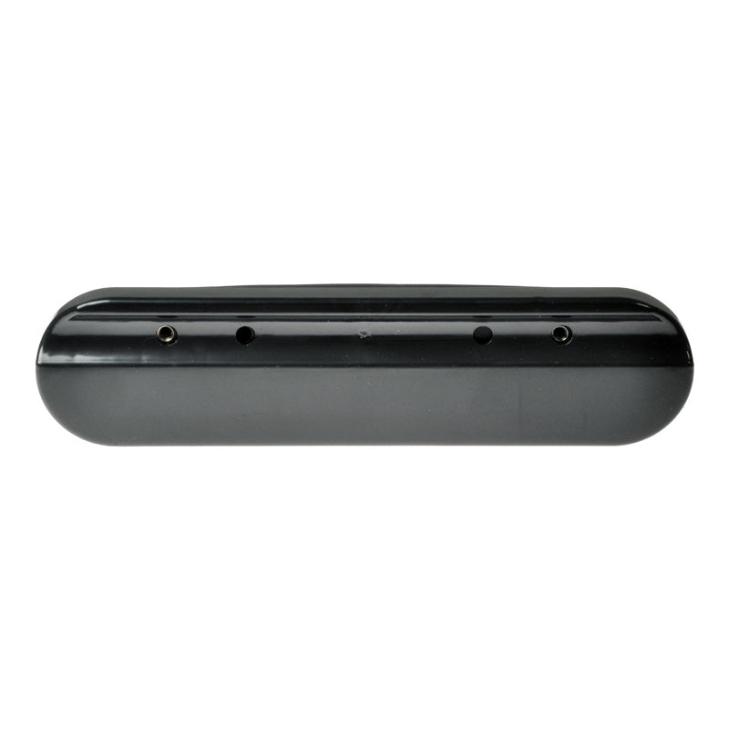 Desk Length Armrest Pad for the Drive Fly-Lite Aluminum Transport Chair, featuring a black rectangular design with multiple holes, shown in close-up against a plain background.