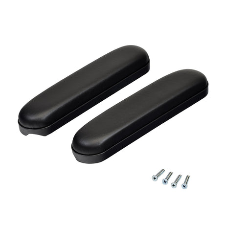 Desk Length Armrest Pads for the Drive Travelite Transport Chair (Pair), shown with mounting screws for secure attachment.