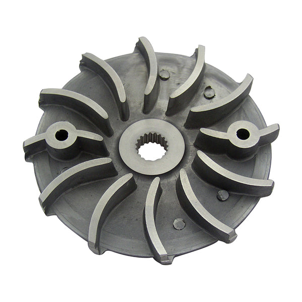 Drive Face for 125cc and 150cc GY6 Engines by NCY, a circular metal auto part with several holes, designed for high performance in CVT components of scooters.