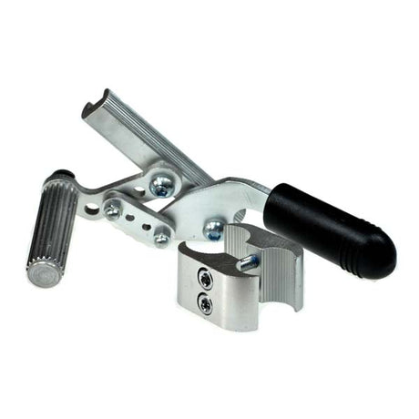 Right Hand Brake Assembly for the Drive Cirrus Plus EC Folding Power Chair, featuring a metal tool with a black handle and mounting bracket, shown in close-up.