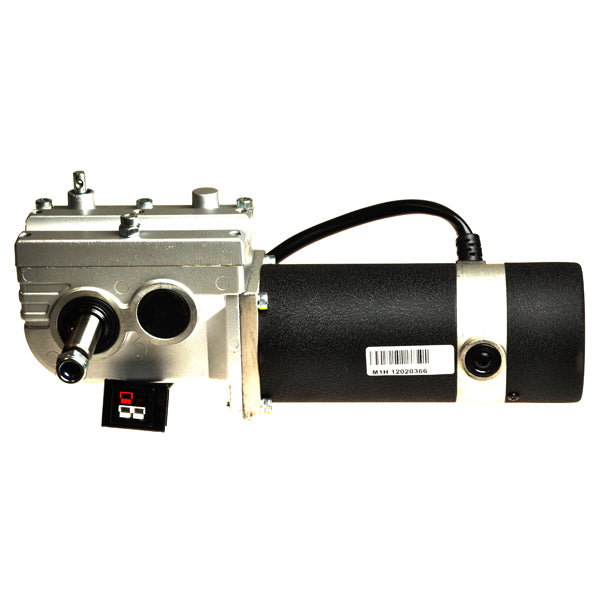 Drive Motor Assemblies (MTS:62010023/MTS:62020023) for the Jazzy 600, showing a close-up of the motor with a black cylinder and round component, highlighting the key mechanical parts.