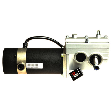 Drive Motor Assembly (MTS:62010023/MTS:62020023) for the Jazzy 600, featuring a black and silver cylindrical motor with a visible red and white logo on a black component.