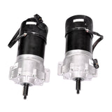 Drive Motor Assembly for the Jazzy 614HD power chair, featuring a close-up of two black and silver electric motors with visible gearbox and motor brake components.