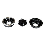 Rim Assembly for Jazzy 1103 Ultra, 1107, 1113 ATS, & J6 power chairs; features close-up of a black, round metal wheel with multiple holes and screw details.