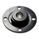 Drive Wheel Hub for the Jazzy 614, a black circular auto part with multiple holes, designed to secure the rim to the axle.