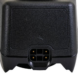 SPJ+ Joystick for Invacare Power Chairs, featuring a black square controller with four connectors, gold screws, and no logo on the keypad.