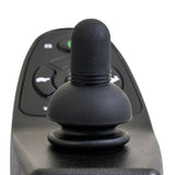 SPJ+ Joystick for Invacare Power Chairs, featuring a black remote control with a round joystick.