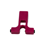 Red Folding Locking Latch compatible with Drive Medical Nitro Rollator, Nitro Hemi, and Nitro Tall, featuring multiple holes for secure attachment. Ideal for maintaining your mobility equipment.