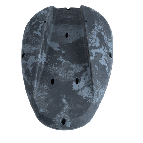 Decorative Fuel Tank for the Coleman CT200U-EX, CT200U-EXR & CT200U-EX V Mini Bikes, featuring a black and grey camouflage pattern with multiple holes, designed for aesthetic enhancement.