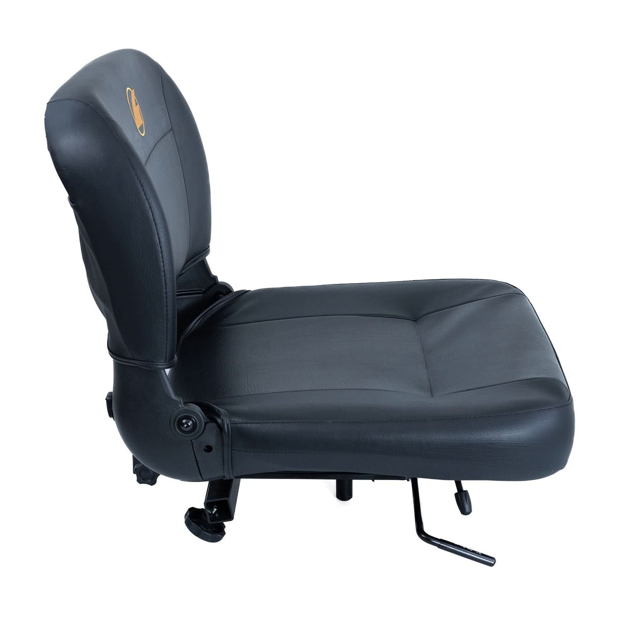 20"x18" Black Stadium Seat Assembly with Armrests for Golden Companion I (GC240) & II (GC340, GC440) Mobility Scooters (SN4-BLK-2018-R4A)