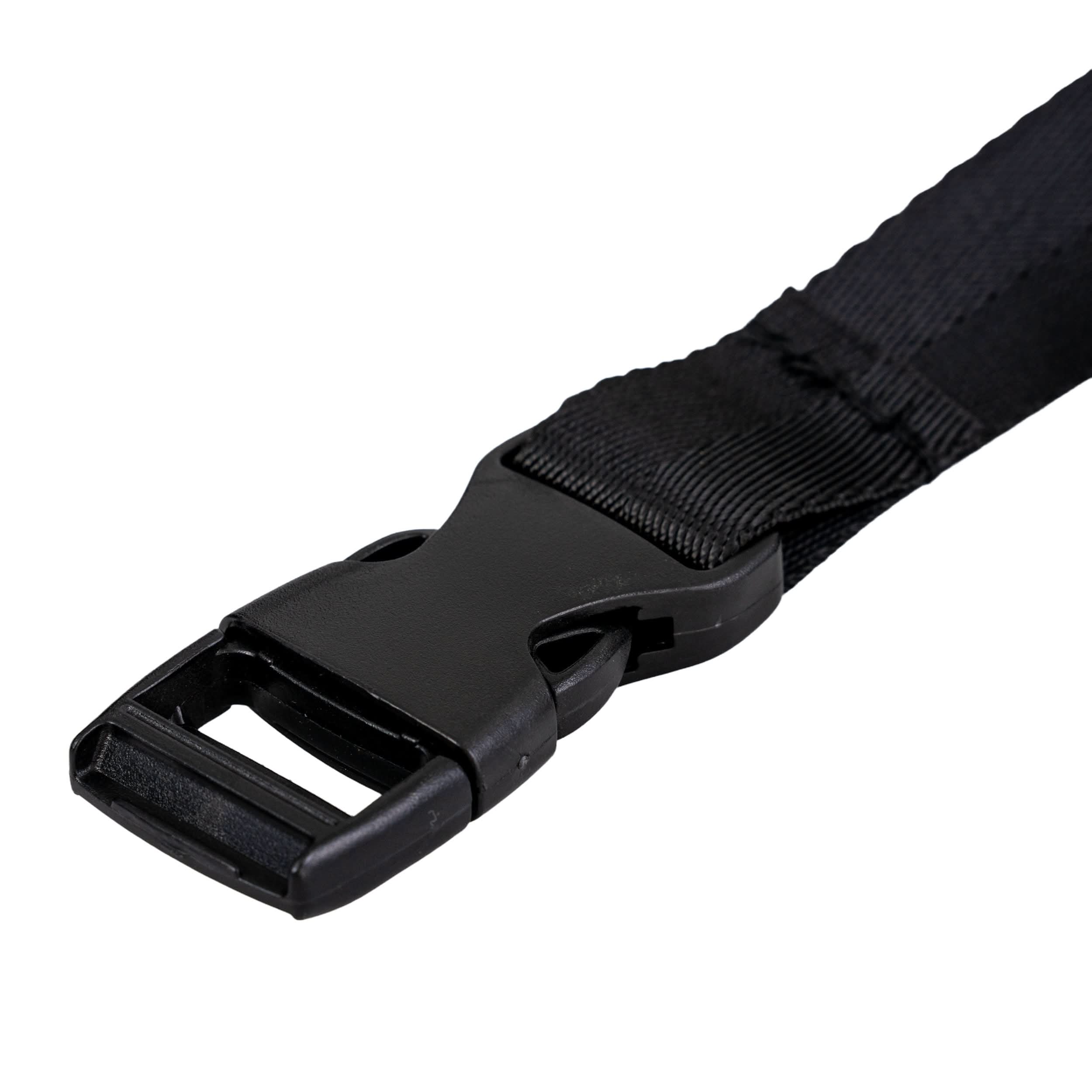 Battery Shroud Cover for the Pride Victory 9 and 10 mobility scooters, featuring a close-up of a black strap with a plastic buckle, highlighting the top shroud lid for the battery compartment.