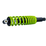 Rear Shock Absorber for the Coleman AT200-B ATV, featuring a robust green coil spring and black components, designed to enhance ride comfort and durability by replacing worn-out shocks.