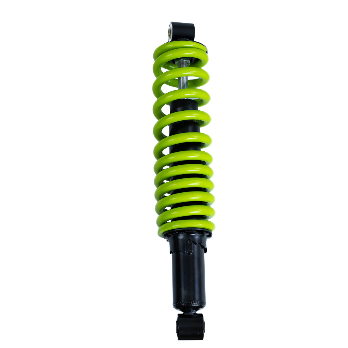 Rear Shock Absorber for the Coleman AT200-B ATV, featuring a green coil spring designed to enhance ride comfort and maintenance for the ATV's rear end.