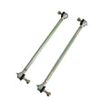 Tie Rod Linkage for the Coleman AT200-B ATV (Set of 2) showing two metal rods with ball joints, lock nuts, grease zerks, and castle nuts, essential for the ATV's steering system.