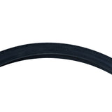 27x1-1/4 Black Flat Shield Road Bicycle Tire with curved tread, ideal for replacing old bike tires, shown on a white background.