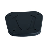 Backrest Cover for the Coleman AT200-B ATV, a black plastic square panel with four mounting holes, measuring 10 x 10-1/8.