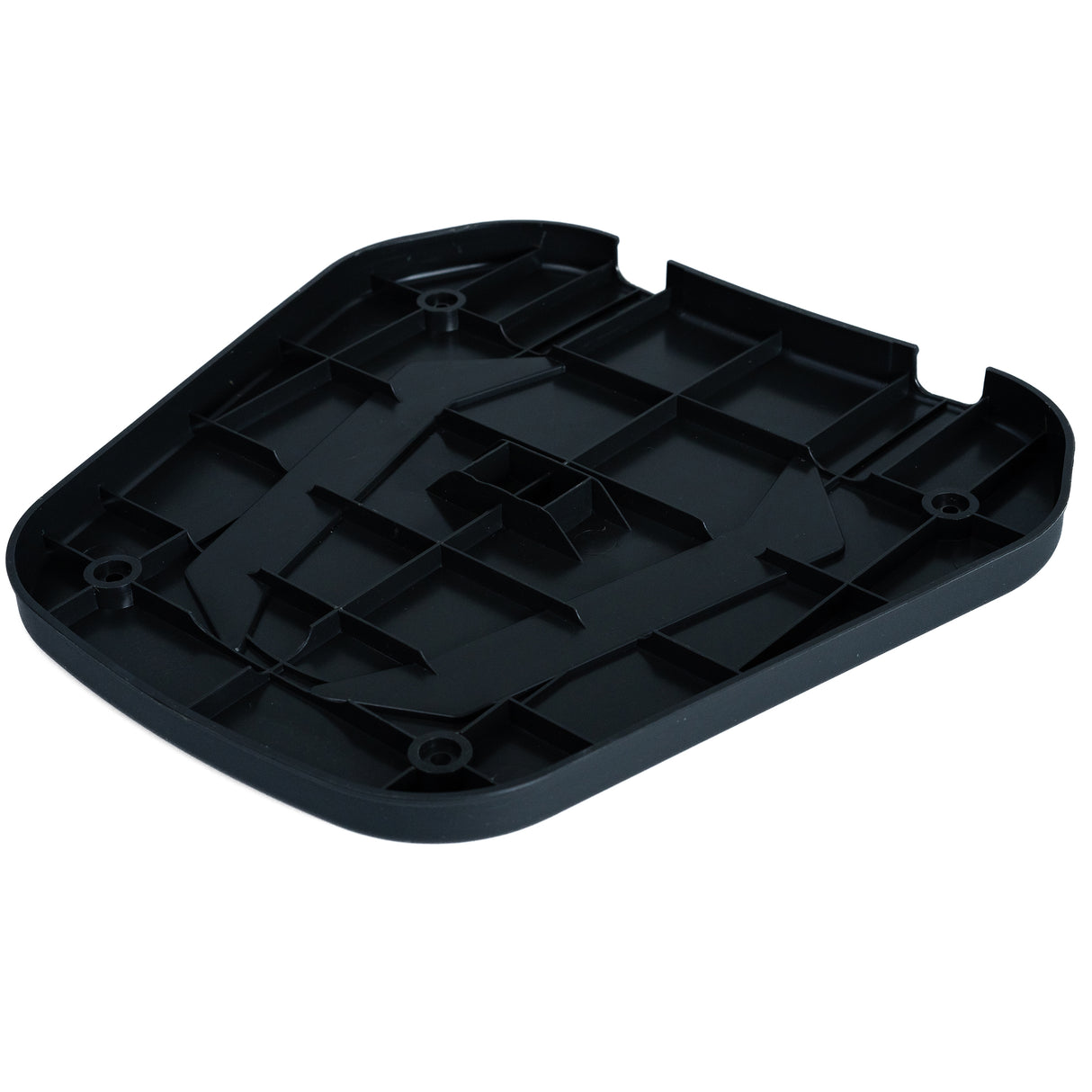 Backrest Cover for the Coleman AT200-B ATV, a black plastic panel with four mounting holes, designed to fit the ATV's backrest.