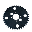 #530 Chain 38 Tooth Sprocket for the Coleman AT200-B ATV, featuring a black gear with multiple holes, a 7.75 disc, a 1.97 center hole, and four 10 mm unthreaded mounting holes.