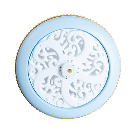 Front Wheel for the Dynacraft Disney Princess Cinderella Electric 24V Carriage, featuring white filigree spokes and a ridged outer strip, designed specifically for this toy carriage.