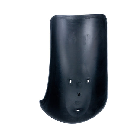 Plastic Front Fender for the Baja MB165 & MB200 Mini Bike, showing a black plastic shield with multiple holes designed for durability and precise fitment on Baja Heat, Mini Baja, or Baja Warrior models.