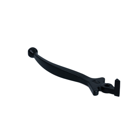 Front Brake Lever for the Coleman AT200-B ATV, a black metal lever with a ball end and mounting hole, designed for right-side handlebar installation.