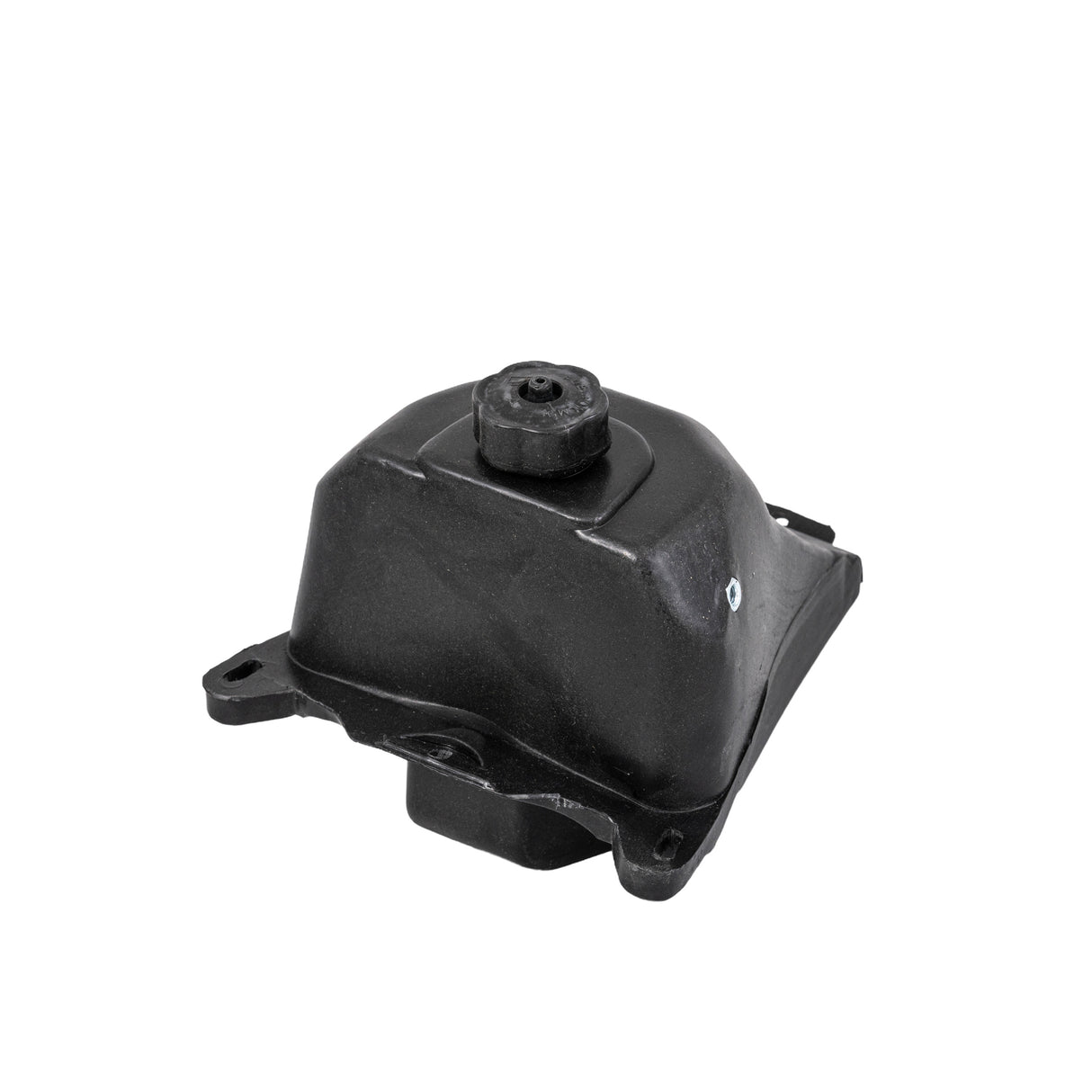 Fuel Tank for the Fit Right FRP DB001 50cc Dirt Bike featuring a small, truncated shape with a cap and four visible mounting holes.