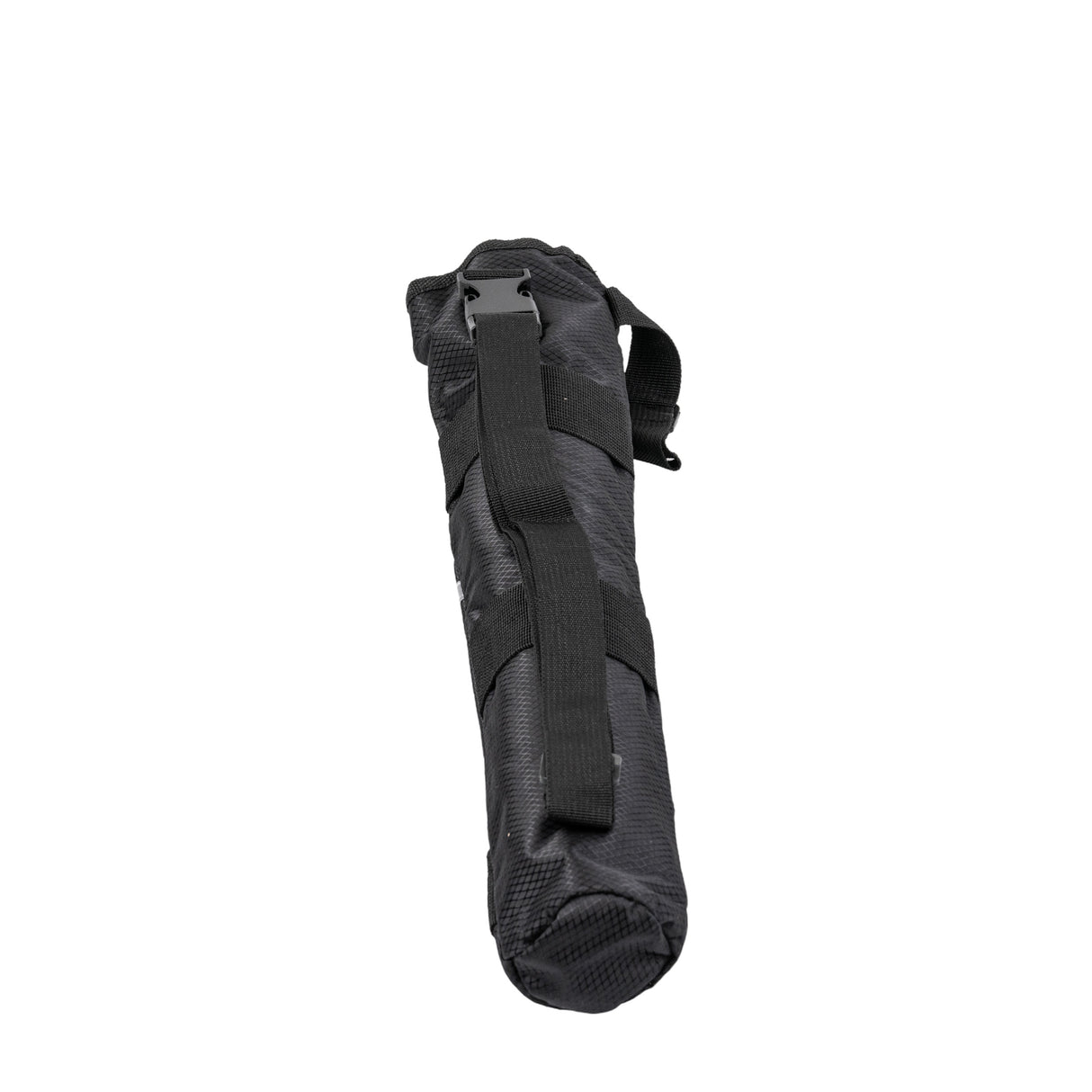 Universal Cane Holder for Mobility Scooters & Power Chairs: Black bag with a strap, designed to attach to the backrest of scooters or chairs, providing a secure place to carry a cane.