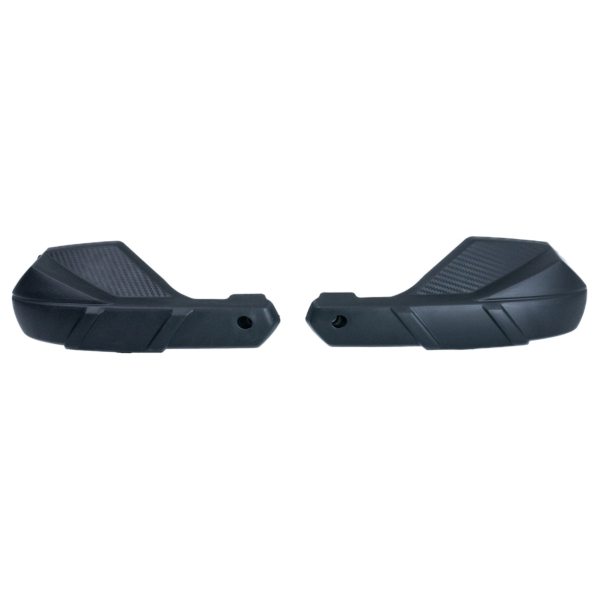 Hand Guard for the Coleman AT200-B ATV (Set of 2) - two L-shaped black plastic shields designed for left and right handlebars, providing protection on rough trails.