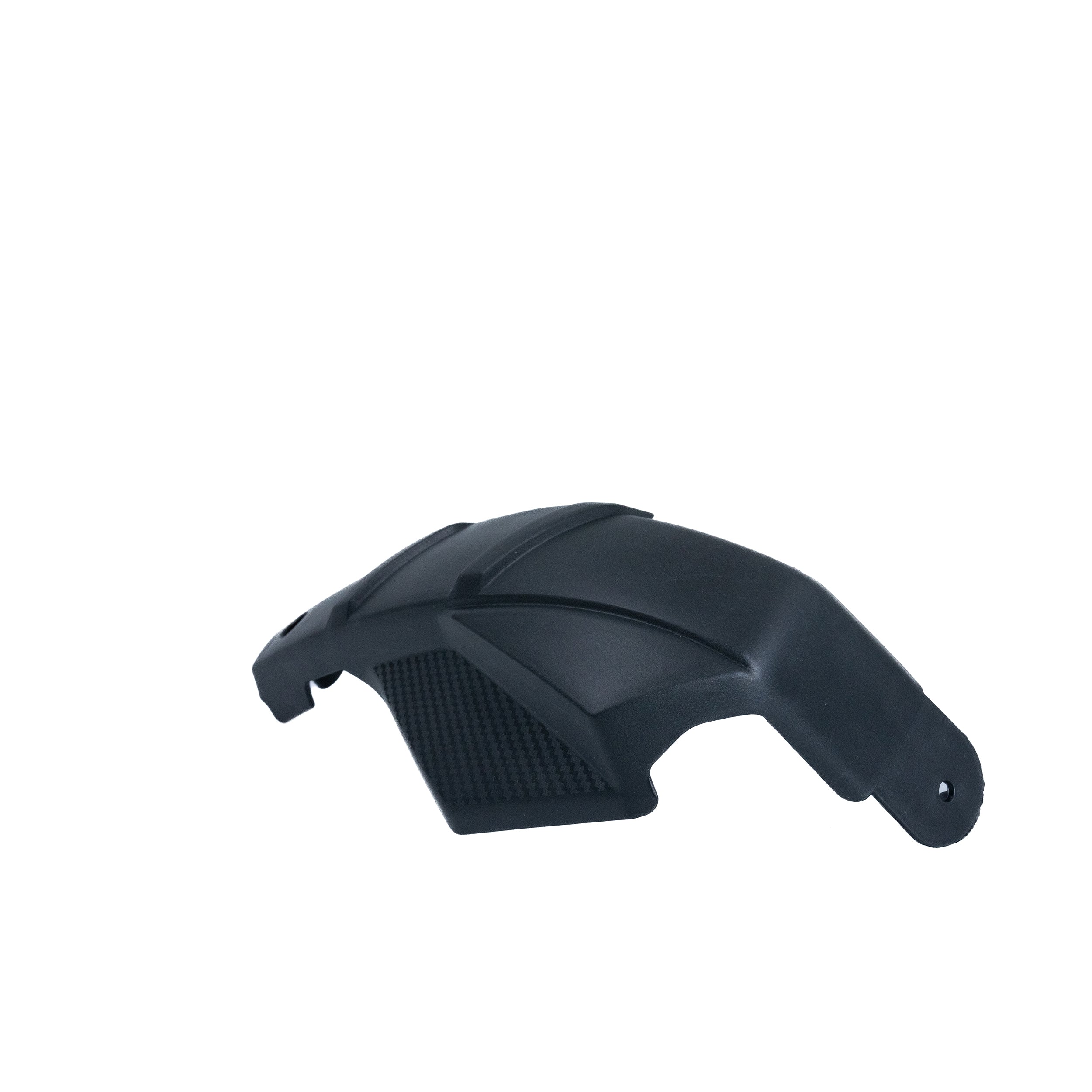 Hand Guard for the Coleman AT200-B ATV (Set of 2): Black plastic L-shaped shields designed for handlebars, providing protection during off-road rides.