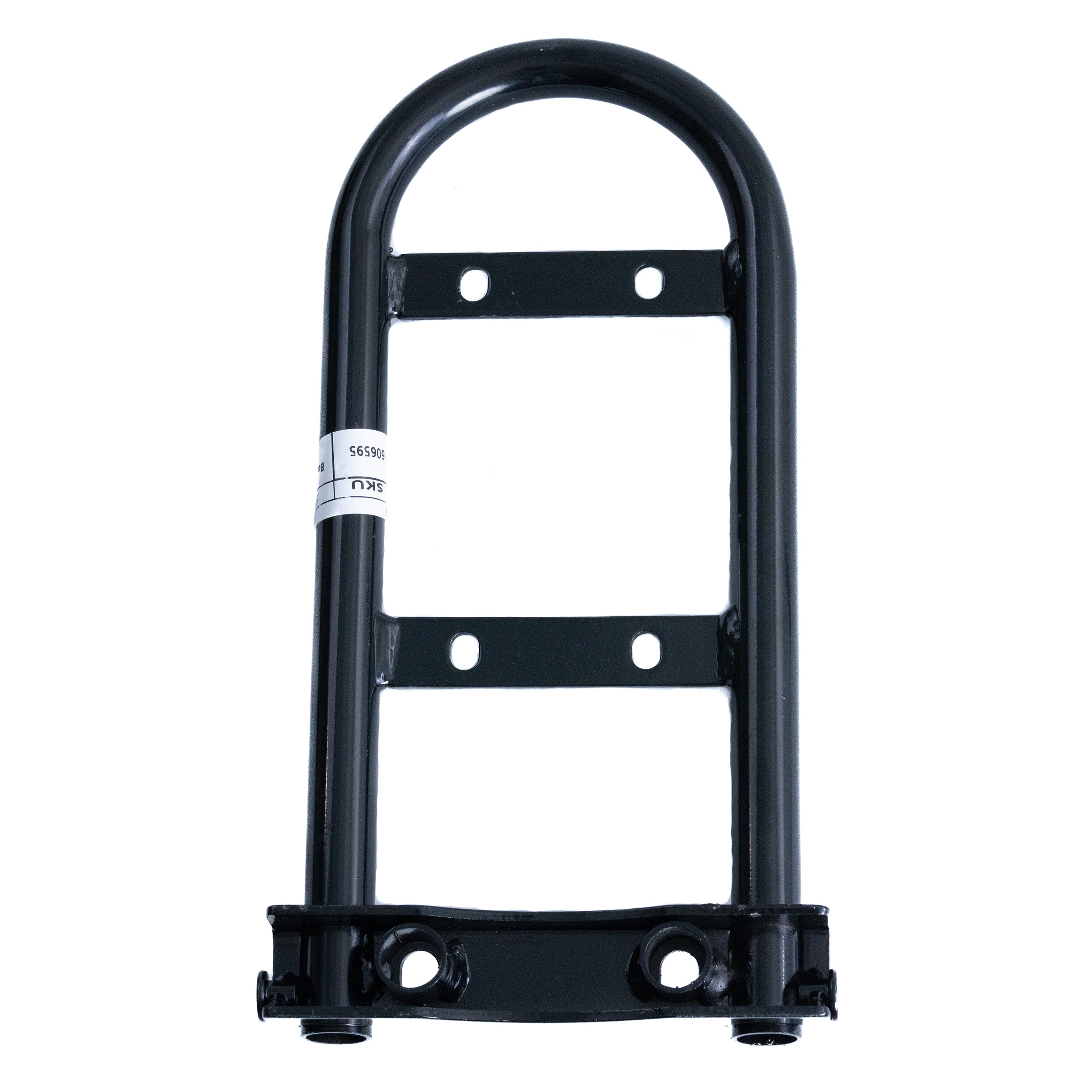 Backrest Frame for the Coleman AT200-B ATV, a black metal frame with multiple screw holes for easy attachment, designed for enhanced rider comfort and safety.