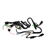 Wiring Harness for the TaoTao GK110 Go-Kart, featuring a close-up of black wires, connectors, and cables, suitable for 110 to 150cc 4-stroke engine powersports machines.