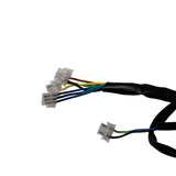 Close-up of the Wiring Harness for the TaoTao GK110 Go-Kart, showing multiple interconnected wires, cables, and connectors suitable for 110 to 150cc 4-stroke engines.