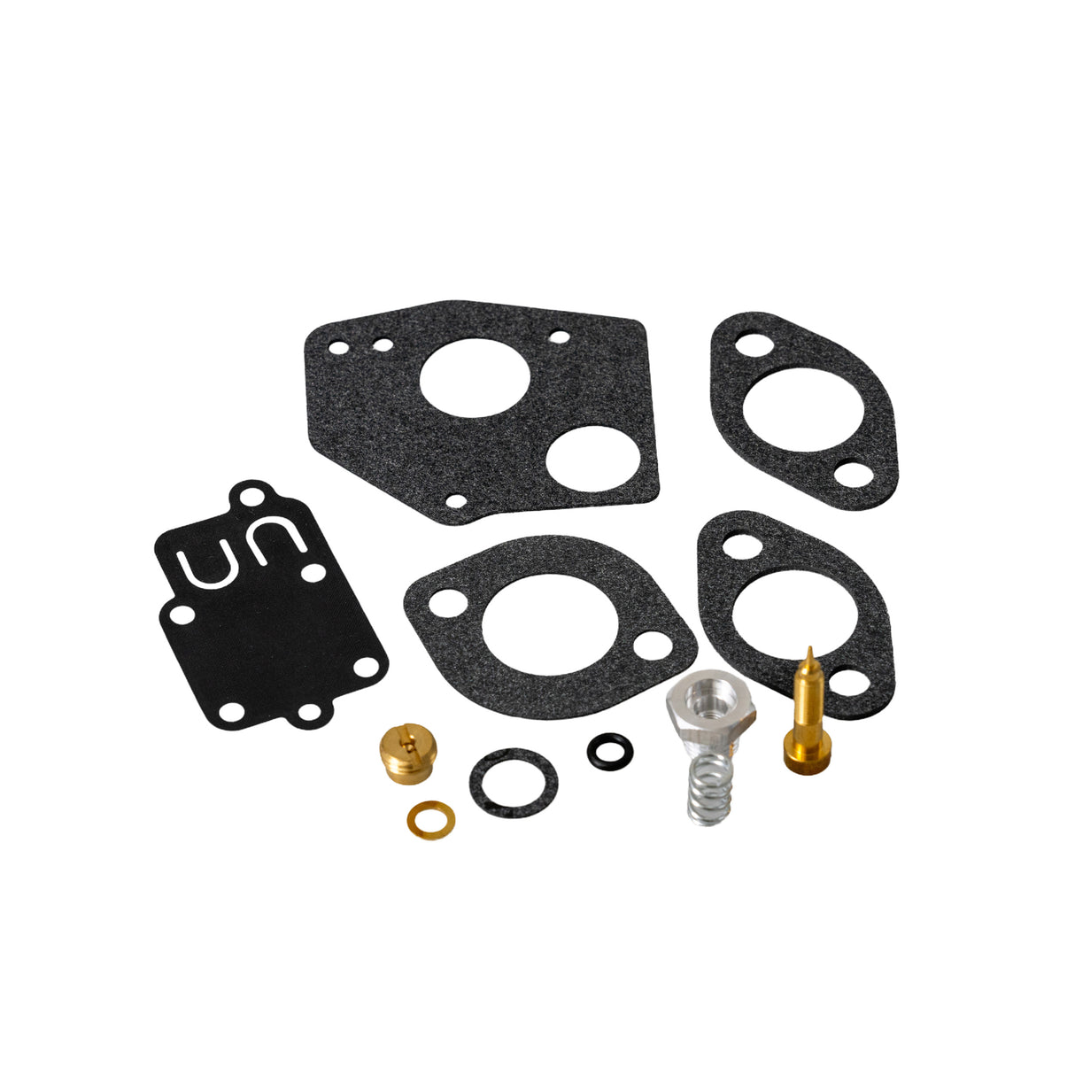 Carburetor Repair Kit 495606, 494624 for Briggs & Stratton Engines, featuring black metal parts, gaskets, needle valve, and jet, essential for 3-5.5 Hp engine repairs and rebuilds.