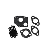 Carburetor Repair Kit 495606, 494624 for Briggs & Stratton engines, featuring a group of black gaskets, needle valve, and jet components, essential for 3-5.5 Hp horizontal shaft engines.