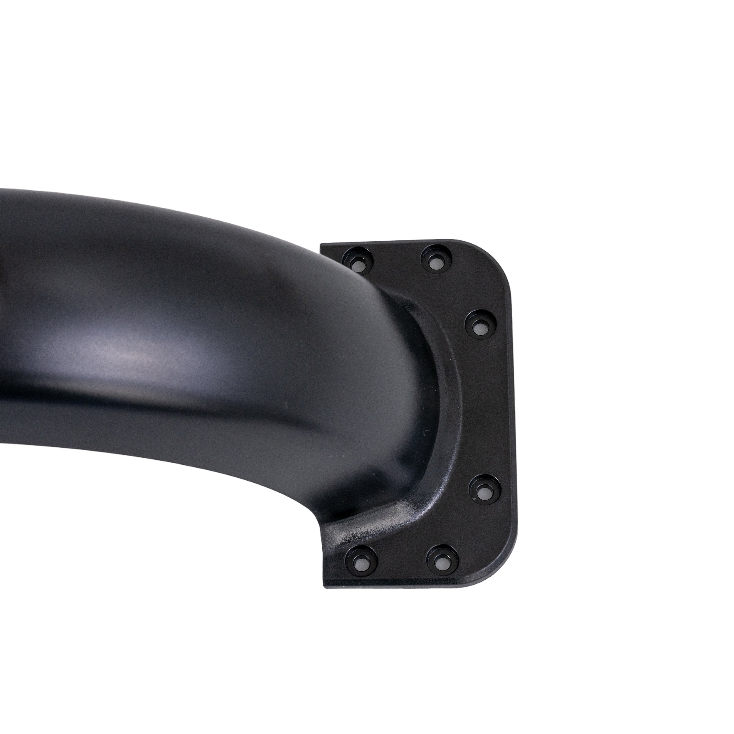 Rear Fender for the GOTRAX XR Elite Electric Scooter, showing a black ABS plastic fender with a metal elbow and screws, designed to prevent dirt and water splashes.