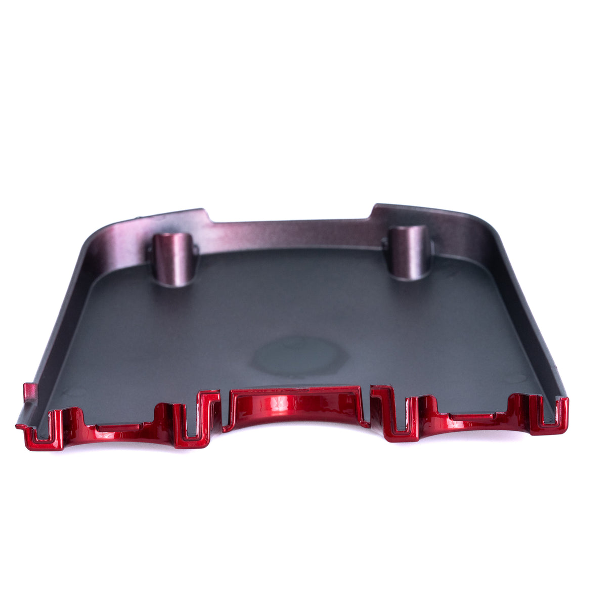 Red Top Controller Cover for Jazzy Select, Select GT, Select 6, & Select 6 Ultra, featuring a glossy metal surface designed to replace damaged parts on your power chair.