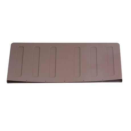 Foot Board Panel for the Drive Medical Low Full Electric Bed (15005LP) shown as a brown rectangular plastic panel designed to rejuvenate a tattered or discolored foot board.