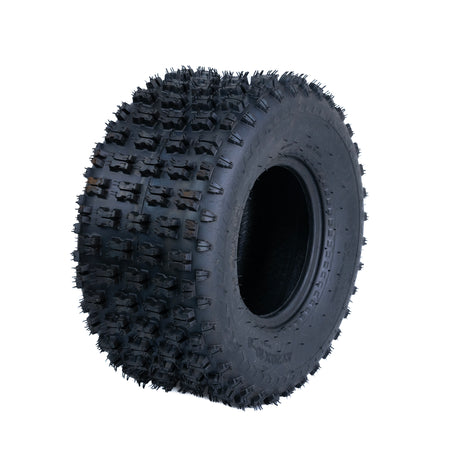 20x10.00-9 (250/55-9) Knobby Tread ATV & Go-Kart Tire with prominent knobby tread, designed for off-road performance, suitable for ATV, go-karts, ride-on lawnmowers, and garden tractors.