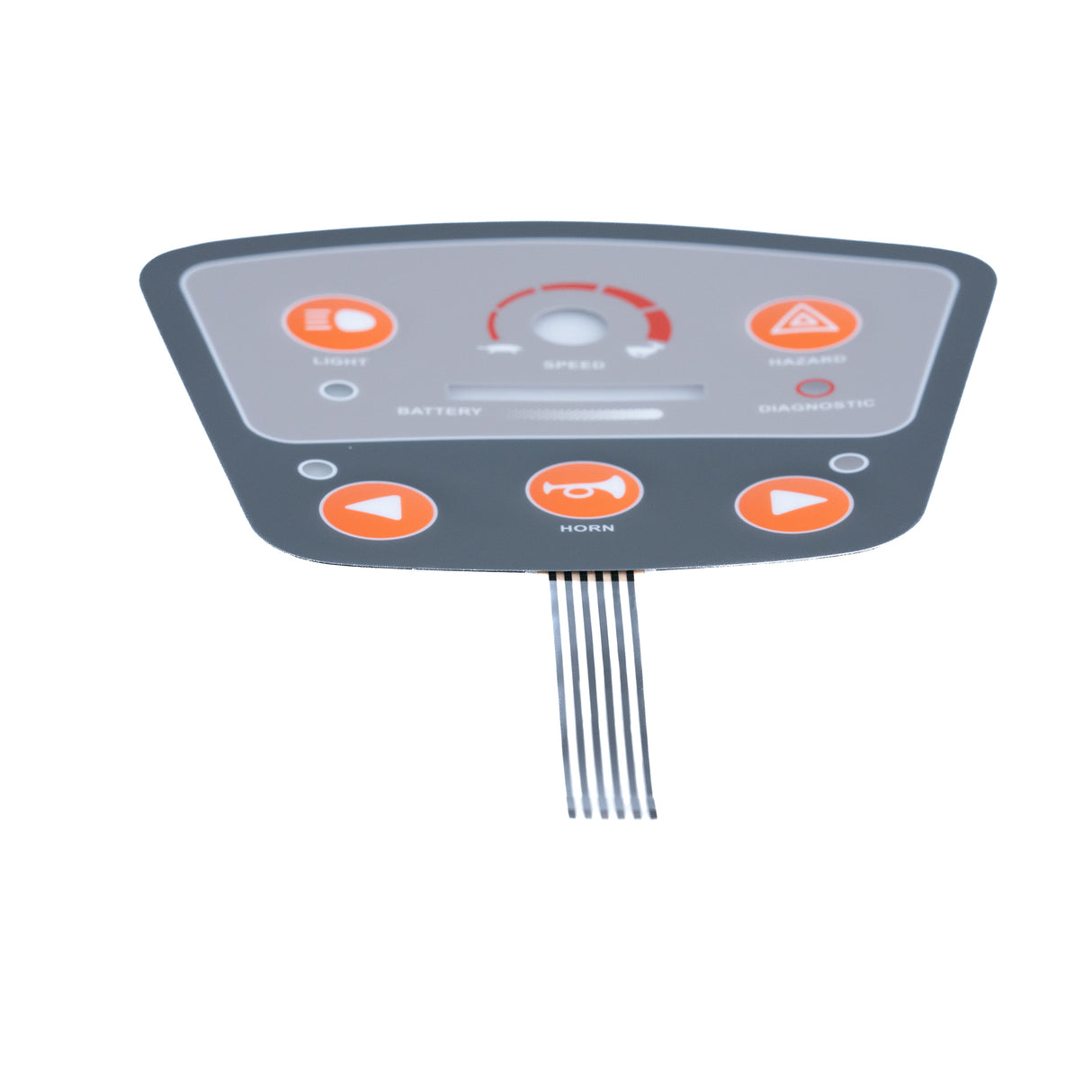 Touch Control Panel for ActiveCare Medical scooters, showing a close-up of the grey rectangular device with buttons, compatible with Pilot 2310, 2410, Prowler 3410, and Osprey 4410 models.