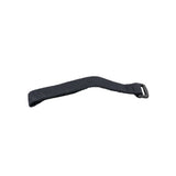 Elastic Hook & Loop Cable Tie with Buckle: Black elastic strap featuring a plastic buckle, ideal for securing items on mobility scooters or power chairs, such as canes, oxygen cylinders, or power cords.