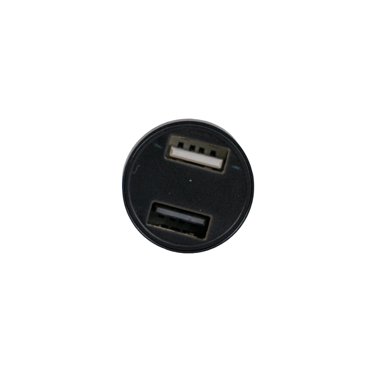 XLR Dual Port USB Charging Adapter with Digital Voltage Meter for Scooters & Power Chairs showing two USB ports and a digital voltage meter.