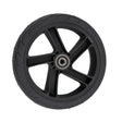 Rear Wheel Assembly for Ninebot ES1L Electric Scooters featuring a black plastic 5-spoke rim with a solid flat-free 8x2 tire and pre-installed 6001RS bearings.