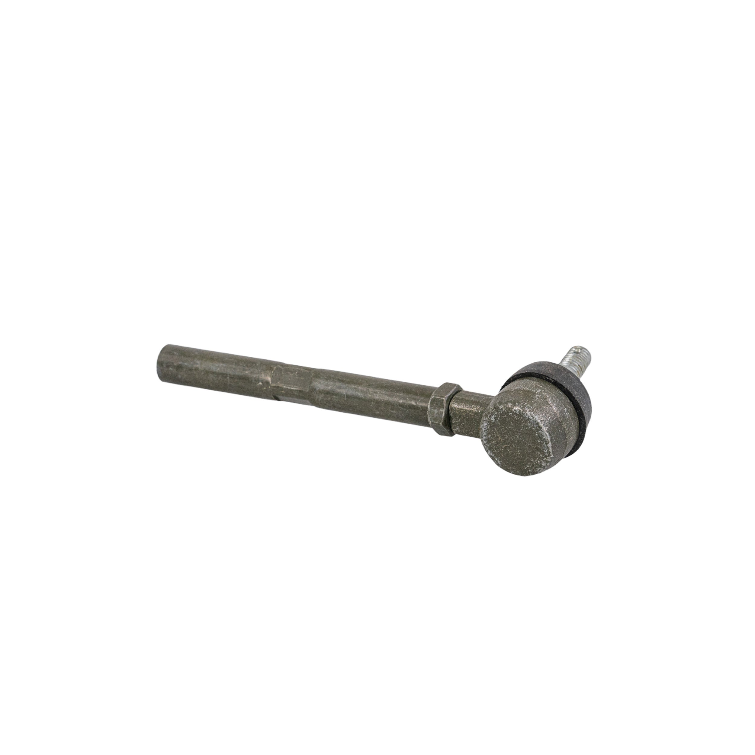 Tie Rod Ball Joint for the TaoTao GK110 Go-Kart; close-up of a metal fastener with a round end and rubber seal, essential for steering system replacement.