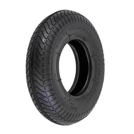 200x50 Tire with Street Tread for Razor A5 Air, E Prime Air, & E Prime III Scooters, featuring a close-up of the tread pattern for enhanced traction on wet surfaces.